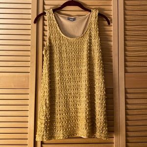 Gold short sleeved top